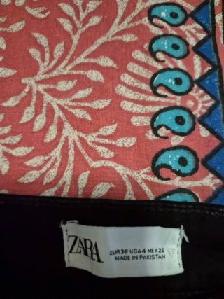 Pantalón Skinny Negro Zara Talla 36