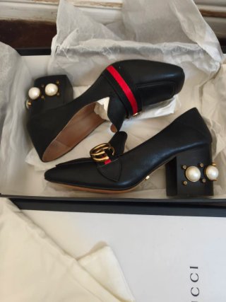 Mocasines Gucci Peyton Negros Perla