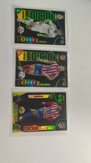 3 Cartas Edición Limitada Panini Adrenalyn