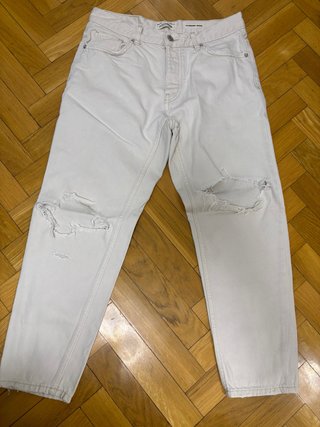 Pantalones Vaqueros Blancos Pull&Bear