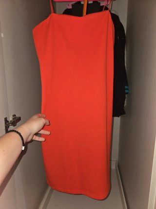 Vestido corto H&M rojo