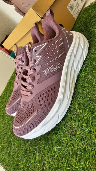 Zapatillas Fila Talla 37 Rosa y Blanco