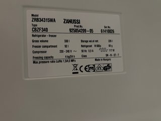 Frigorífico Combi Zanussi ZRB34315WA