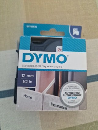 Cinta Dymo D1 Standard 12mm
