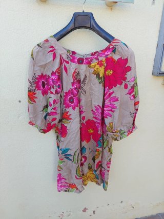 Vestido floral multicolor