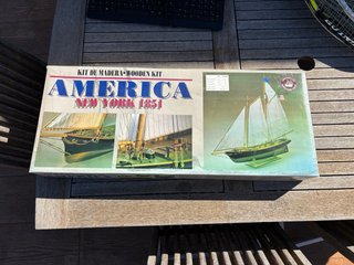 Maqueta Barco Madera America 1851