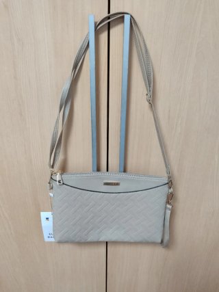 Bolso de mano beige