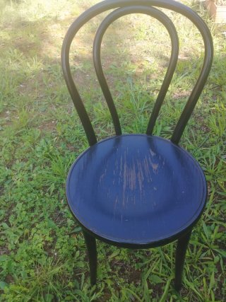 Silla Thonet Checoslovaquia Madera Negra