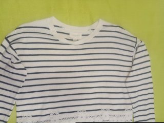 Jersey marinero con encaje
