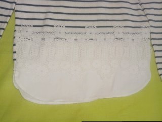 Jersey marinero con encaje