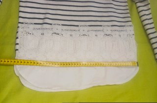 Jersey marinero con encaje