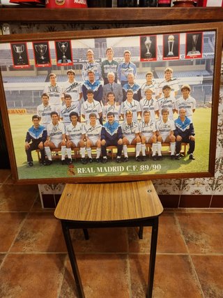 Cuadro Real Madrid C.F. 89/90 Firmado