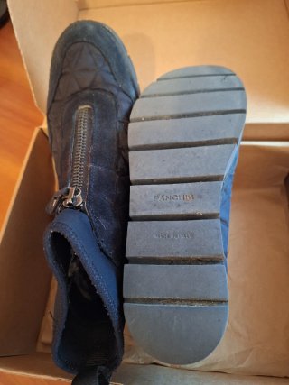 Botines Panchic negros con cremallera