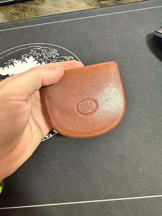 Monedero de Cuero Marrón