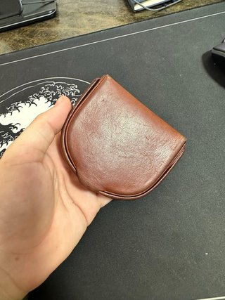 Monedero de Cuero Marrón