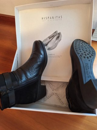 Botines Hispanitas Negros Talla 38