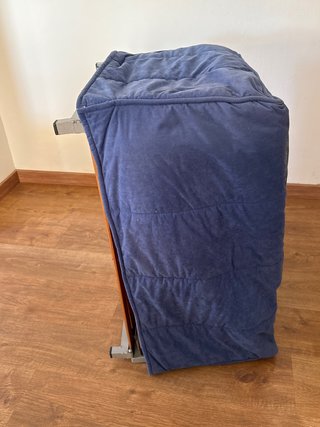 Cama Plegable con Funda Azul