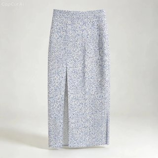 Falda larga estampada floral talla S