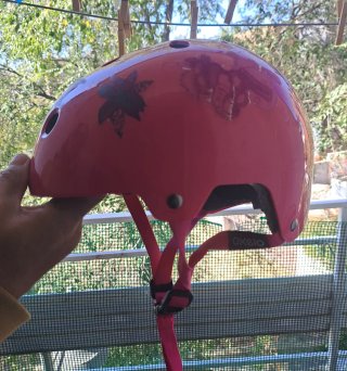 Casco rosa Oxelo
