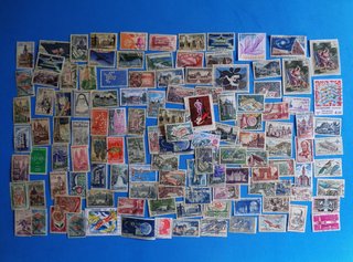 Lote de 247 sellos usados de Francia