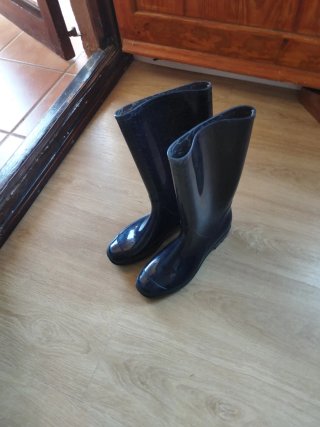 Botas de agua mujer azul