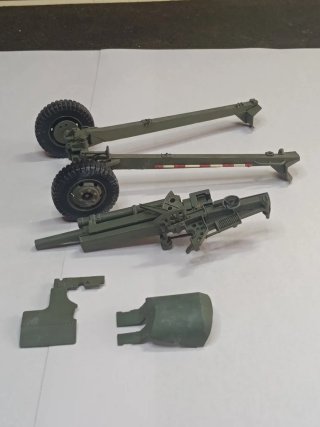 Maqueta Cañón Remolcado 105mm 1/35