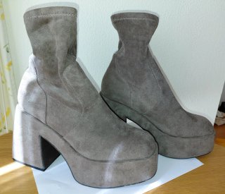 Botines de plataforma mujer Mim color Topo