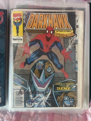 Cómic Darkhawk con Spider-Man (Comics Forum)