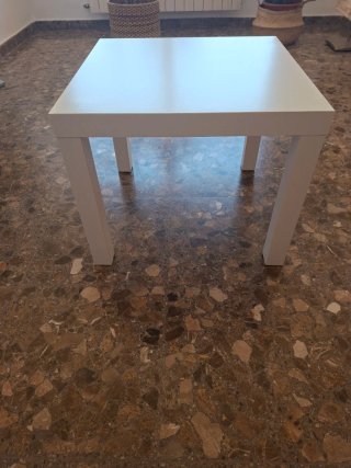 Mesa auxiliar blanca 45x55x55