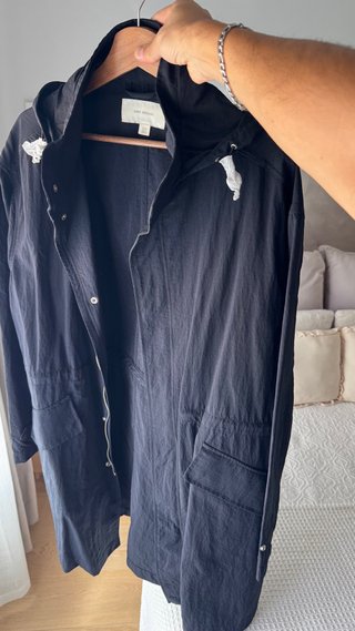 Impermeable Zara Azul Marino