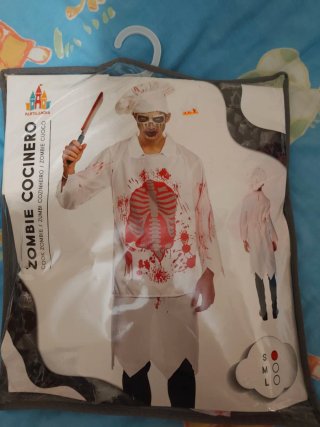 Disfraz Cocinero Zombie Halloween Partilandia Tall