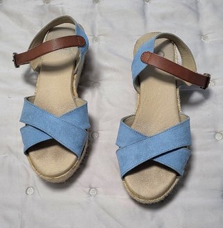 Sandalias alpargatas con cuña