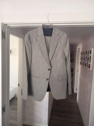 Traje Zara Gris Talla L