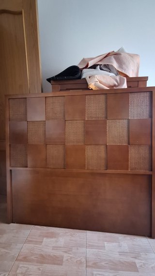 Cabecero de Madera Maciza 120x110 cm