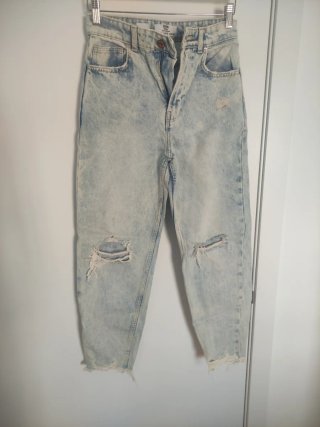 Vaqueros Mom rotos T34