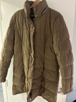Chaqueta plumífero mujer marrón