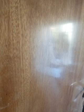 4 Puerta de madera interior, 3 lisa 1 cristal