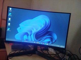 Monitor Curvo 24 Nero/Blu