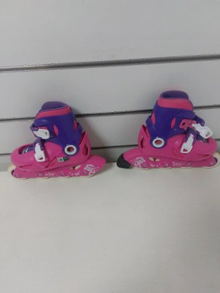 Patines rosas y morados para niña