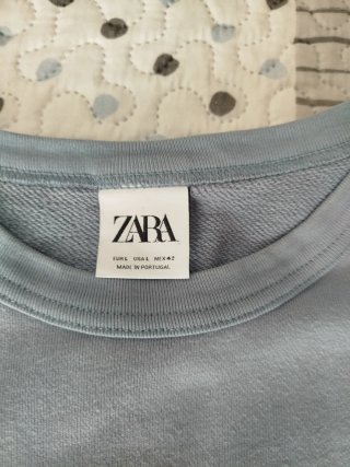 Sudadera Zara Azul Talla L