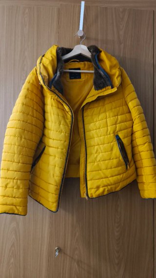 Abrigo Chaqueta Zara Amarilla