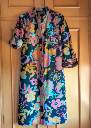 Vestido camisero estampado