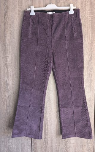 Pantalón de pana malva acampanado Sfera XL