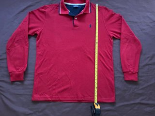 Polo Manga Larga Polo Ralph Lauren Rojo Talla L