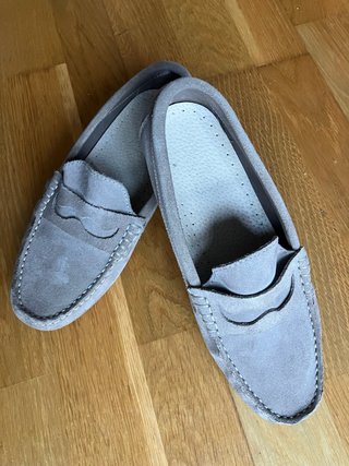 Mocasines de niño color gris