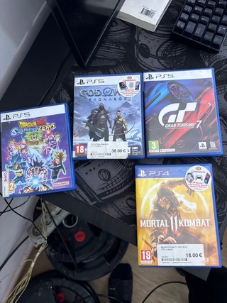 PS5: God of War Ragnarök, GT7, DBZ MK