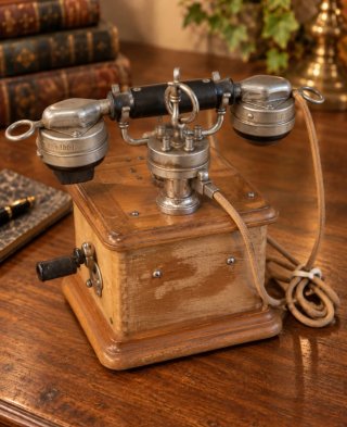 Teléfono Antiguo Francés Manivela 1910