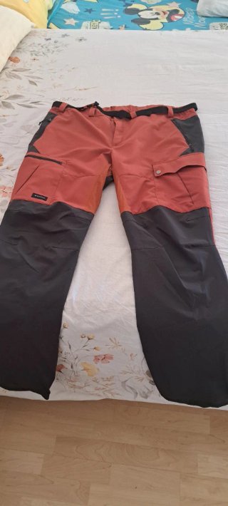 Pantalón de Montaña Naranja y Gris