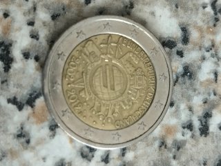 Moneta 2 Euro  Germania 2012 10 anni di euro