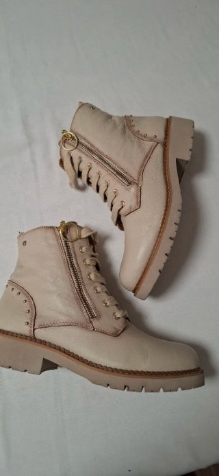 Botines Pikolinos Piel crema/ beige Talla 38